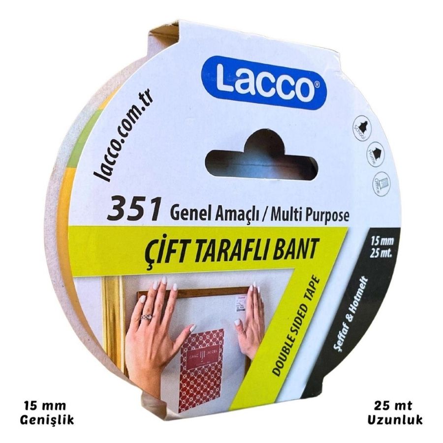 Lacco Kod:351 Çift Taraflı Bant