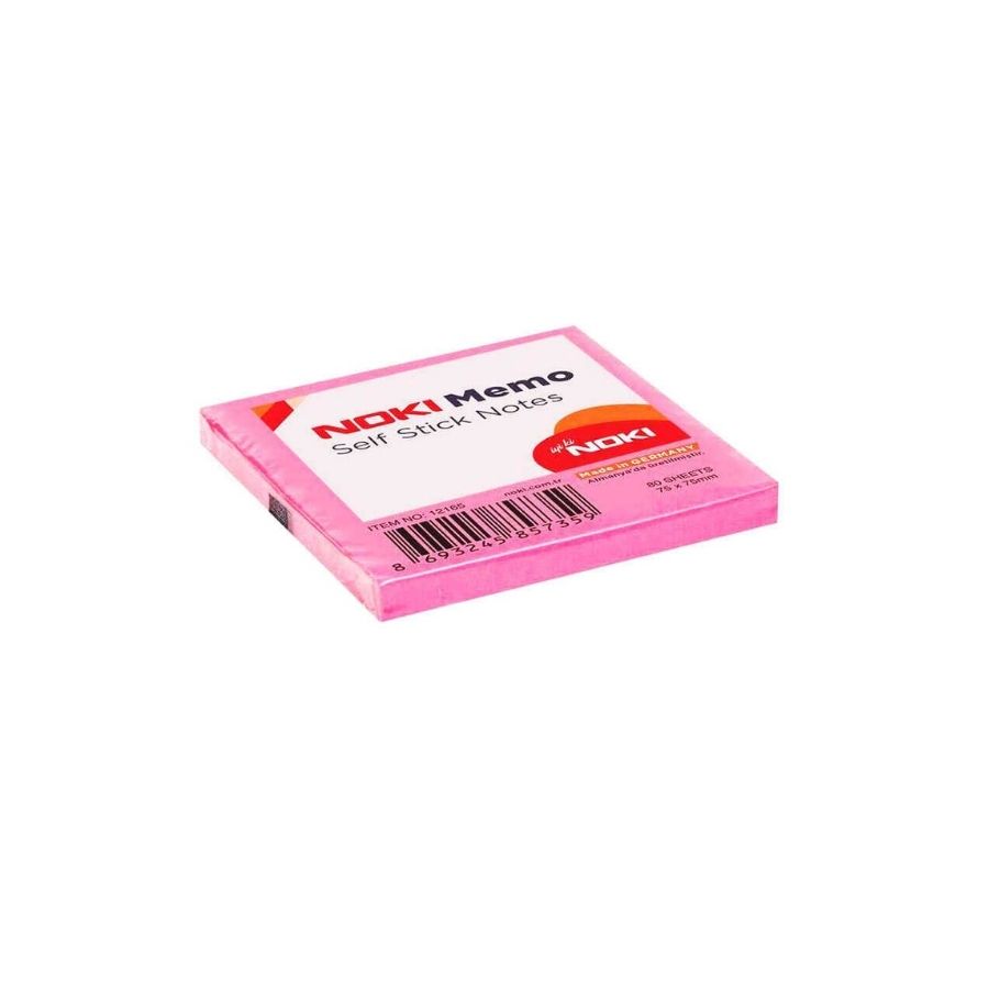 Noki Yapışkanlı Not Kağıdı 75x75 Pembe