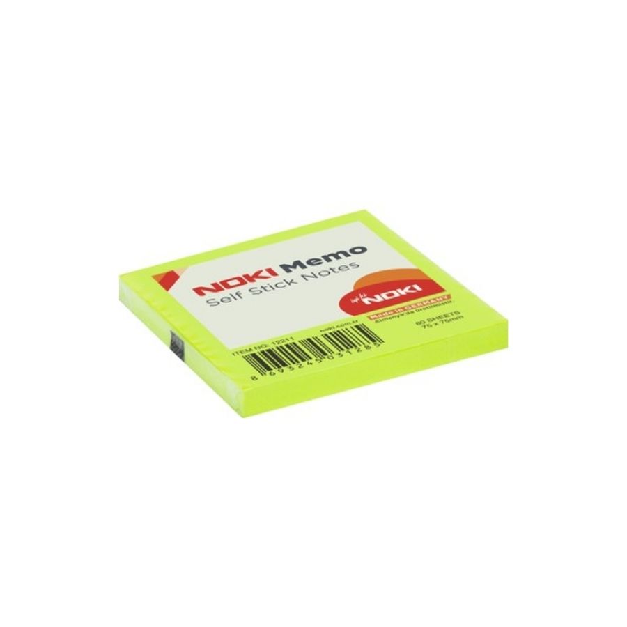 Noki Yapışkanlı Not Kağıdı 75x75 Yeşil