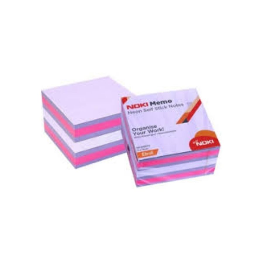 Nokı Ebruli Yapışkanlı Küp Not Kağıdı 75x75mm