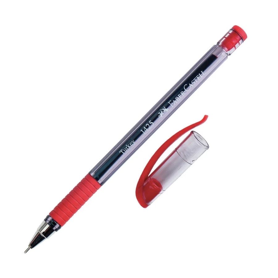 Faber-castell 1425 İğne Uçu Tükenmez Kalem Kırmızı
